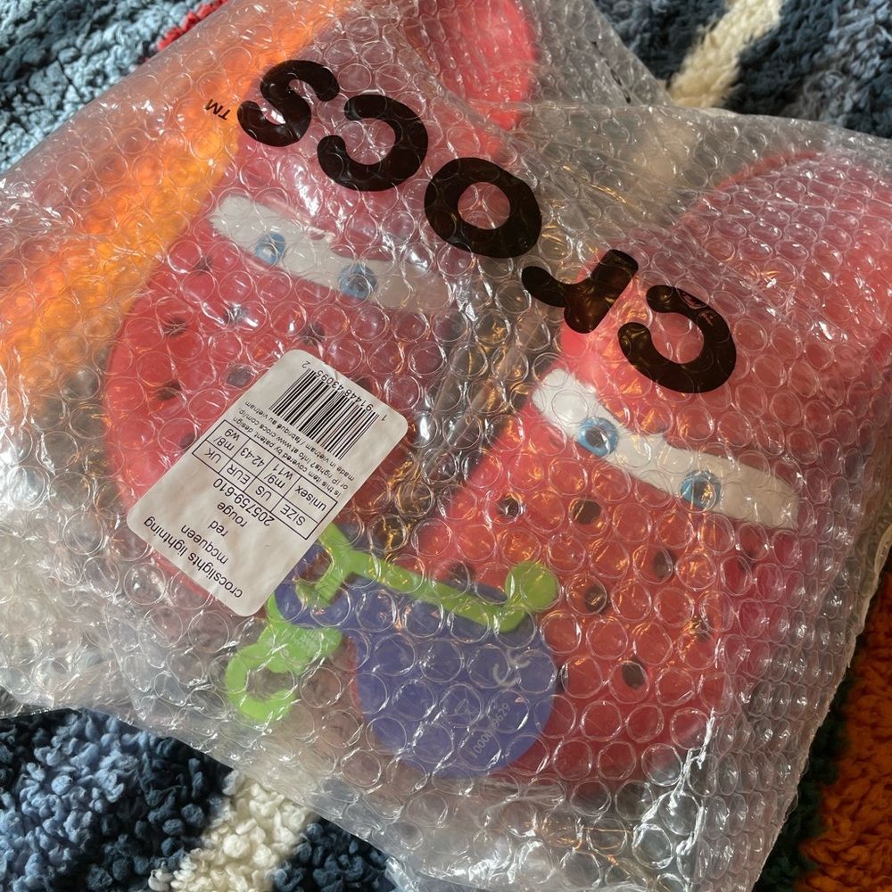 Crocs x Lightning McQueen Cars Limited Edition Red Clog  Brand New M9 W11